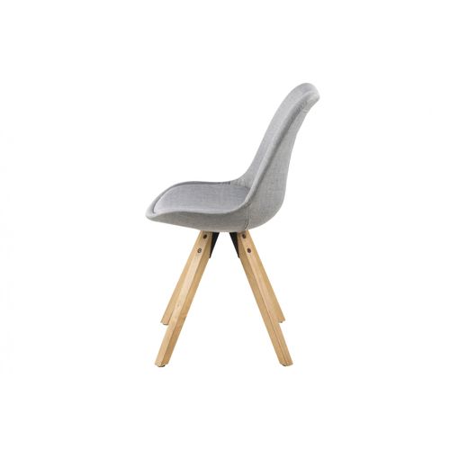 Chaises Modernes Bois Et Tissus (lot De 2) - Earl