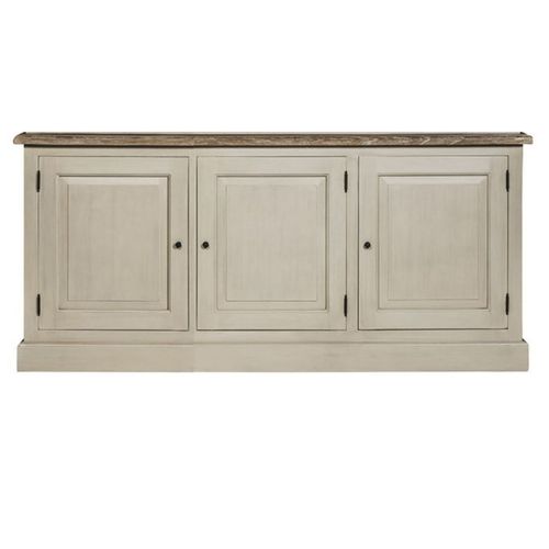 Buffet Vaisselier En Bois 3 Portes Éclairage LED - Villas