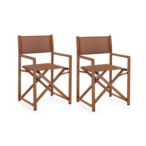 Chaises De Metteur En Scène Pliables D'extérieur (lot De 2) - Cabourg