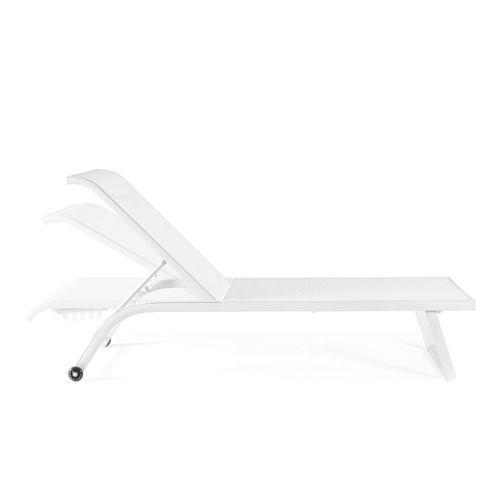 Bains De Soleil Inclinables En Aluminium Et Tissu (lot De 2) - Cabourg