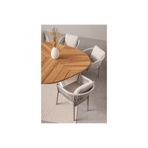 Fauteuils De Jardin En Métal Et Polypropylène (lot De 4) - Cannes