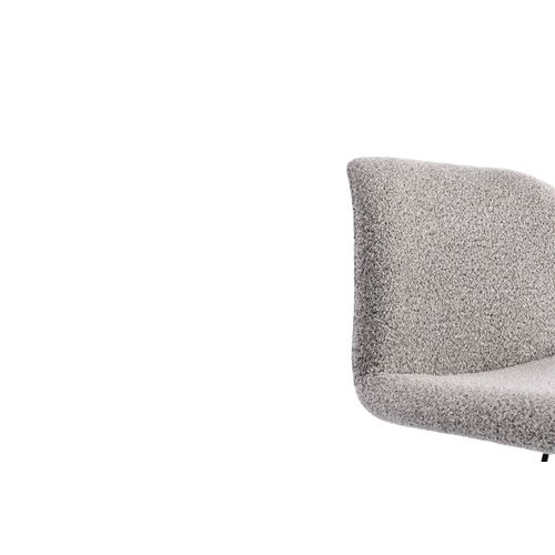 Tabourets De Bar Réglables En Métal Noir Et Tissu (lot De 2) - Raphael