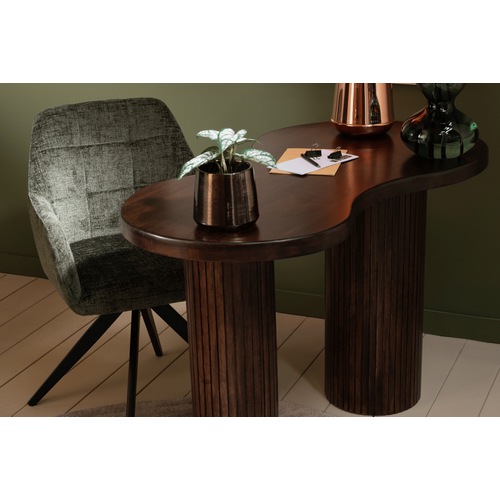 Chaises En Métal Et Velours Texturé (lot De 2) - Lucie