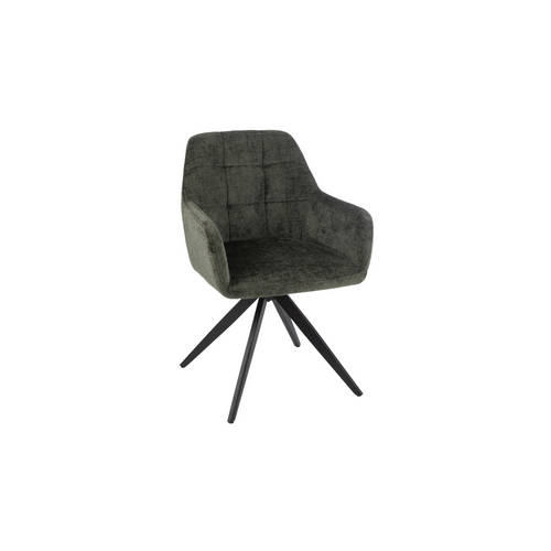 Chaises En Métal Et Velours Texturé (lot De 2) - Lucie