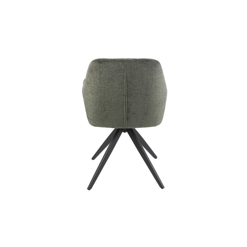 Chaises En Métal Et Velours Texturé (lot De 2) - Lucie