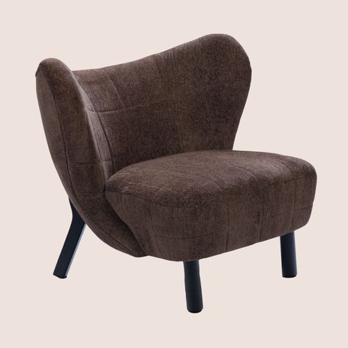 Fauteuil Crapaud Pieds Métal Et Velours - Gaspard
