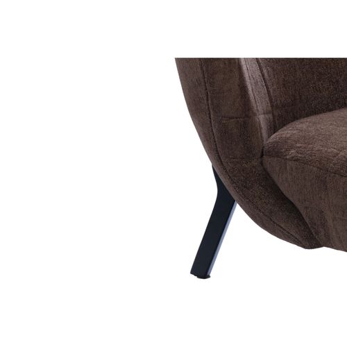 Fauteuil Crapaud Pieds Métal Et Velours - Gaspard