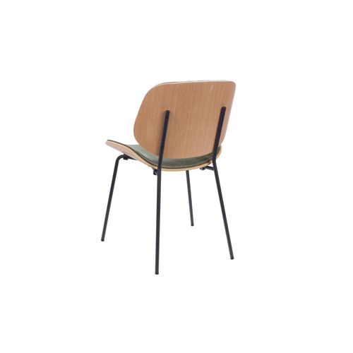 Chaises Rétro En Chêne Et Tissu (lot De 2) - Ellea