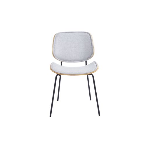 Chaises Rétro En Chêne Et Tissu (lot De 2) - Ellea