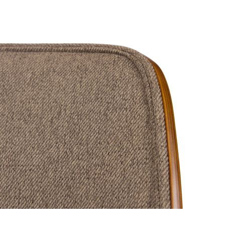 Chaises Rétro En Noyer Et Tissu (lot De 2) - Ellea