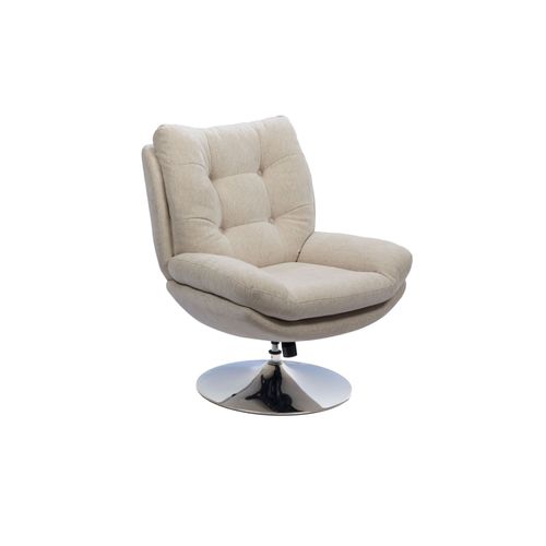 Fauteuil De Salon Relax Pivotant En Tissu - Eric