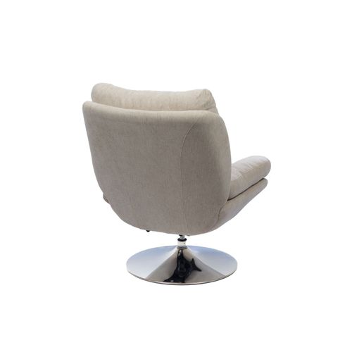 Fauteuil De Salon Relax Pivotant En Tissu - Eric