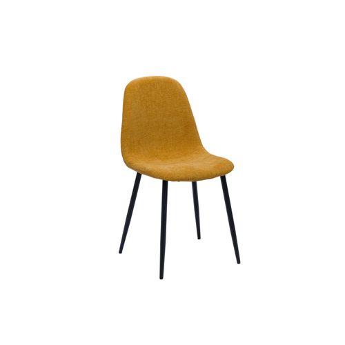 Chaises Avec Pieds En Métal Et Assises En Tissu (lot De 2) - Zelie