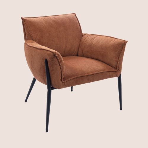 Fauteuil De Salon En Velours Chenille - Brit