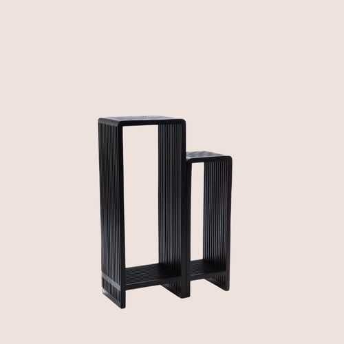 Sellettes En Teck Recyclé (set De 2) - Milan