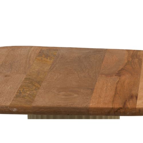 Bouts De Canapé En Bois D'acacia Et Métal Beige (set De 2) - Beth