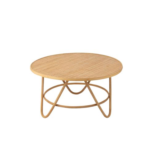 Table Basse Ronde En Rotin Naturel D80 - Taro