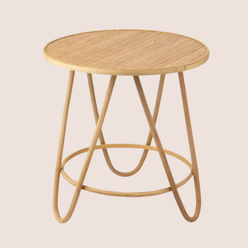 Table Basse Ronde En Rotin Naturel D60 - Taro