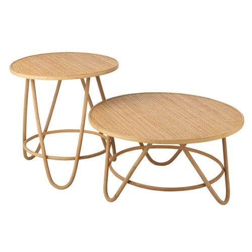Table Basse Ronde En Rotin Naturel D60 - Taro