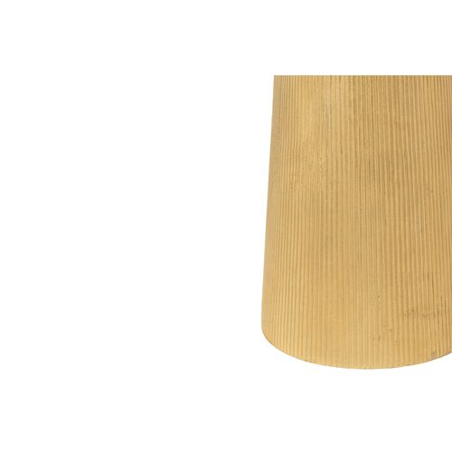 Bout De Canapé Rond En Aluminium Doré - Rossi