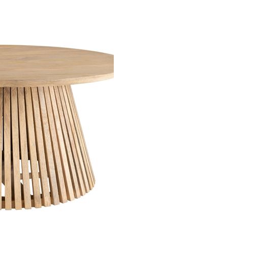 Table Basse Ronde En Bois De Manguier - Valerie