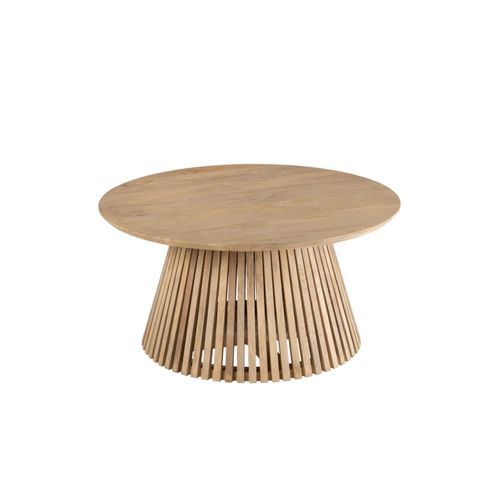 Table Basse Ronde En Bois De Manguier - Valerie