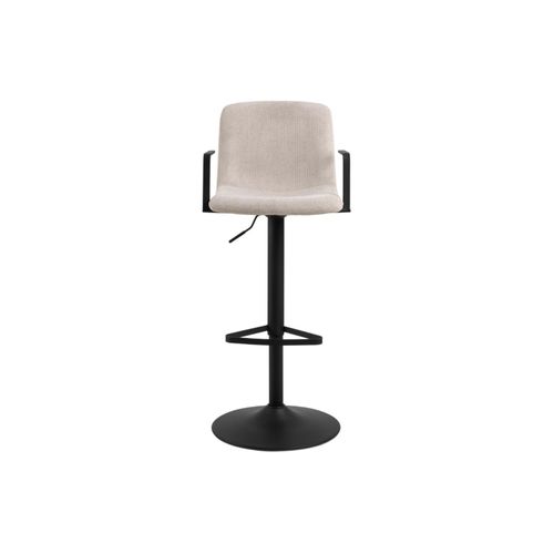Tabourets De Bar Réglables Et Pivotants Beiges (lot De 2) - Noa