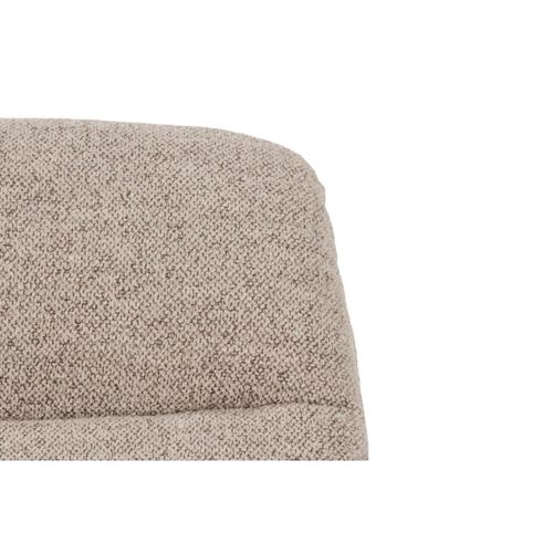 Fauteuil Lounge En Tissu Bouclette Beige - Weston
