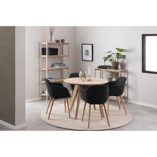 Table De Salle à Manger Chêne Blanchi L100 4 Personnes - Tiwi