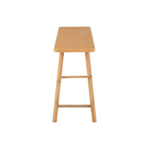 Console Rectangulaire En Pin Et Rotin Naturel - Laos