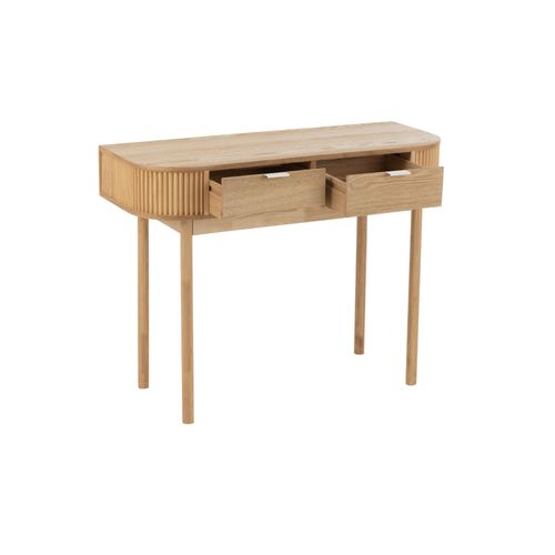 Console En Bois Naturel 2 Tiroirs - Origami