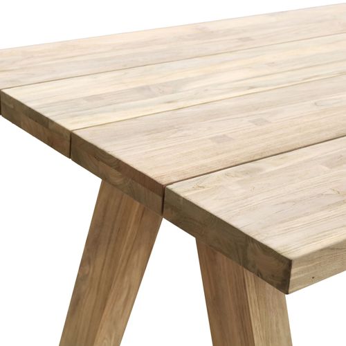 Table Indoor/outdoor Rectangulaire En Teck L240 10 Places - Arone