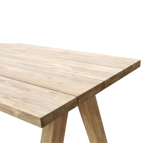 Table Indoor/outdoor Rectangulaire En Teck L240 10 Places - Arone