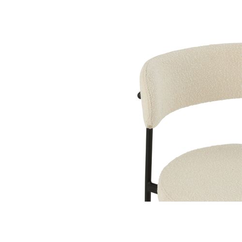 Chaises De Bar En Métal Noir Et Bouclette (lot De 2) - Gerda
