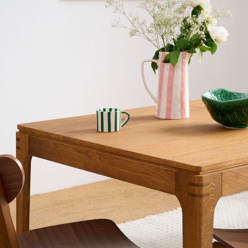 Table Rectangulaire Extensible Bois Finition Noyer L156/230 10 Places - Bonie