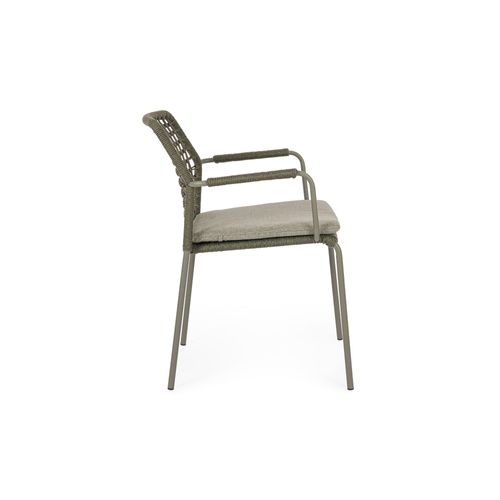 Chaises De Jardin à Accoudoirs Et Coussin (lot De 4) - Palma