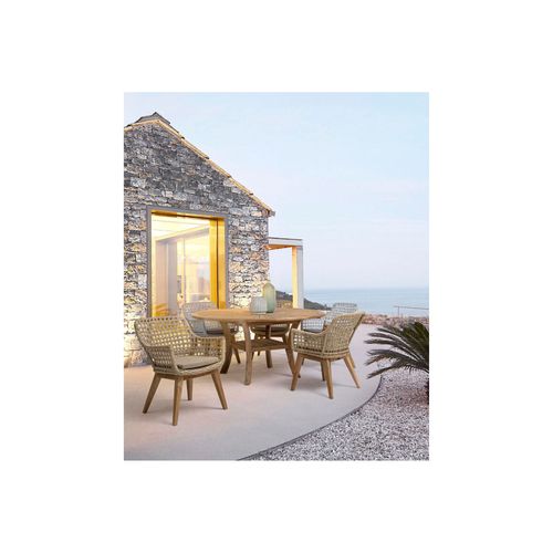 Table De Jardin En Teck Plateau Tournant D155 - Bolonia