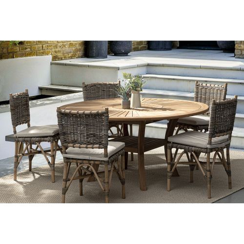 Table De Jardin En Teck Plateau Tournant D155 - Bolonia