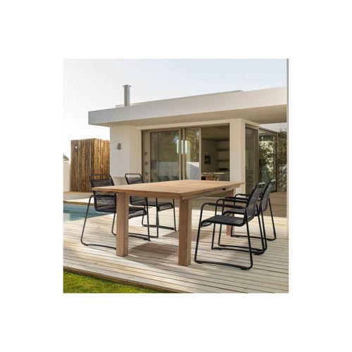 Table De Jardin Extensible En Teck L180/240 10 Places - Bolonia