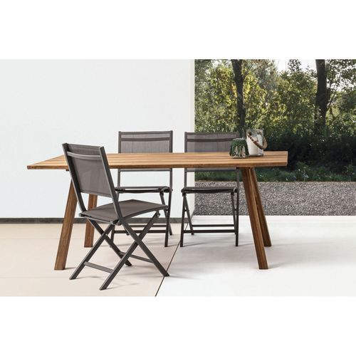 Table D'extérieur En Acacia Brun L180 8 Personnes - Mary Cliff