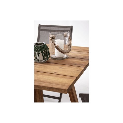 Table D'extérieur En Acacia Brun L180 8 Personnes - Mary Cliff