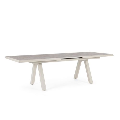 Table De Jardin Extensible En Céramique Gris Cendré L205/265 - Cenitz