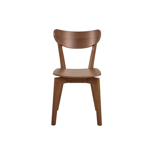 Chaise Scandinave En Bois Finition Noyer (lot De 2) - Leta