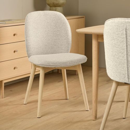Chaises Scandinaves En Tissu Bouclette (lot De 2) - Alix