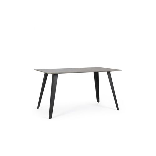 Table Rectangulaire En Céramique Et Métal L140 6 Places - Arlette