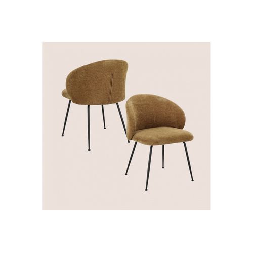 Chaises Design De Salle à Manger En Tissu Chenille (lot De 2) - Lou