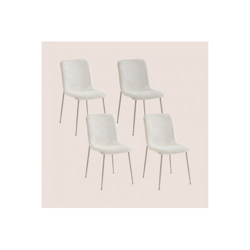 Chaises De Salle à Manger En Velours Côtelé (lot De 4) - Sarina