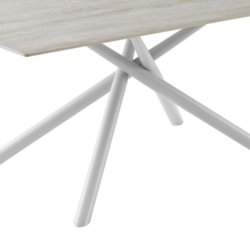 Table De Salle à Manger En Céramique L180 8 Places - Ines