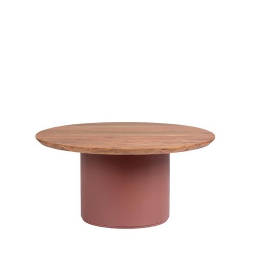 Table Basse Ronde Contemporaine D70 En Acacia - Sajo