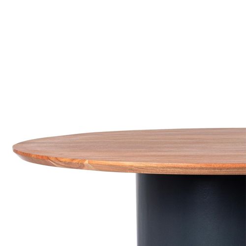 Table Ronde Contemporaine D115 4 Places En Acacia - Sajo